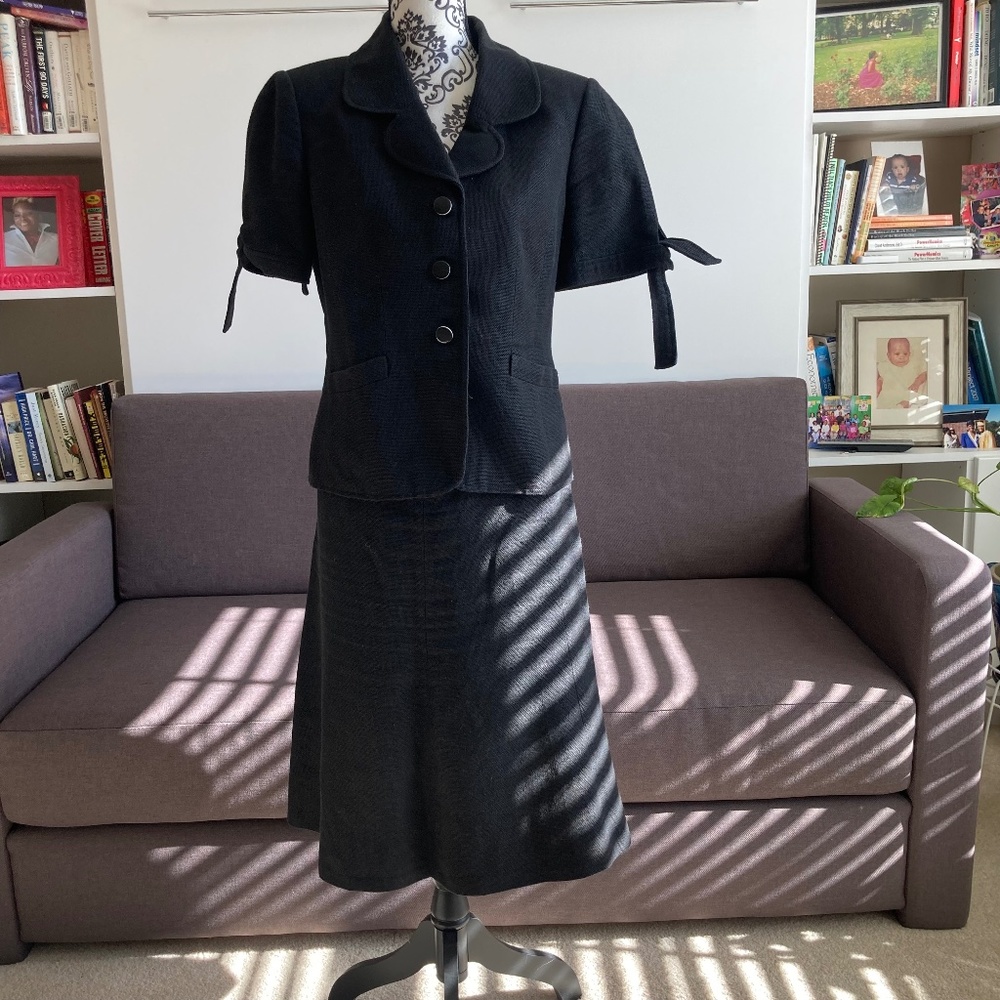 Kasper Burlap Skirt Suit